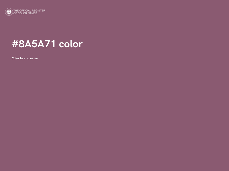 #8A5A71 color image
