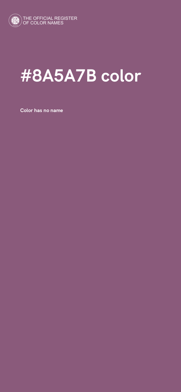 #8A5A7B color image