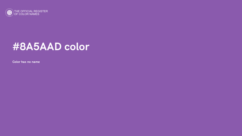 #8A5AAD color image