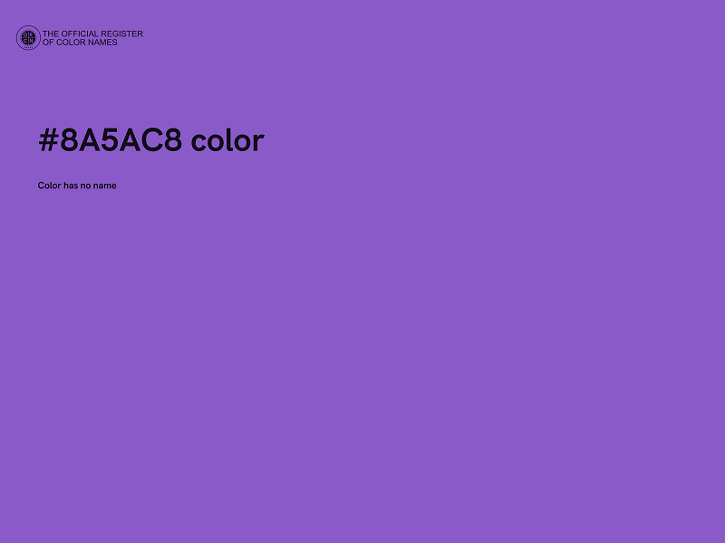 #8A5AC8 color image