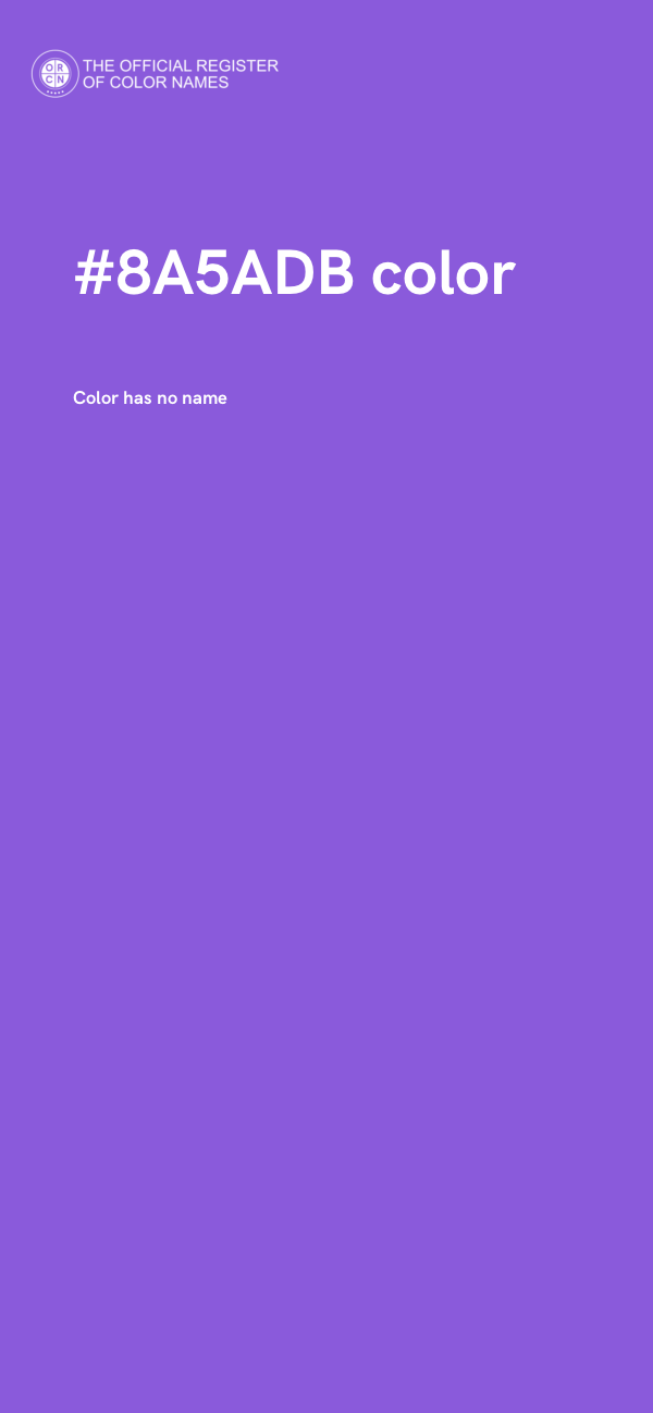 #8A5ADB color image