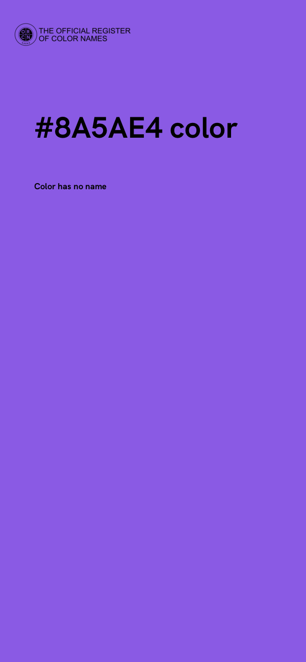 #8A5AE4 color image