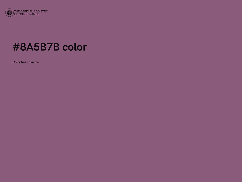 #8A5B7B color image