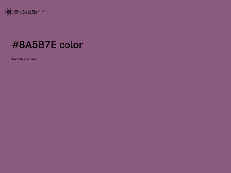 #8A5B7E color image