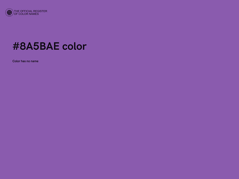 #8A5BAE color image