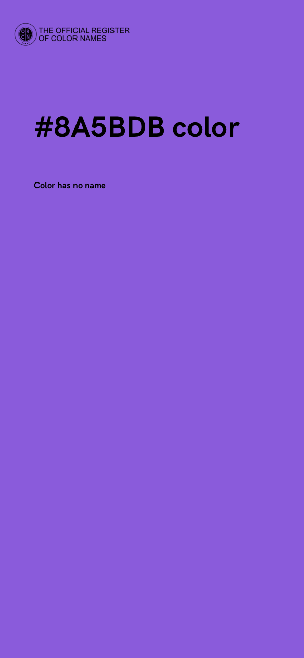 #8A5BDB color image