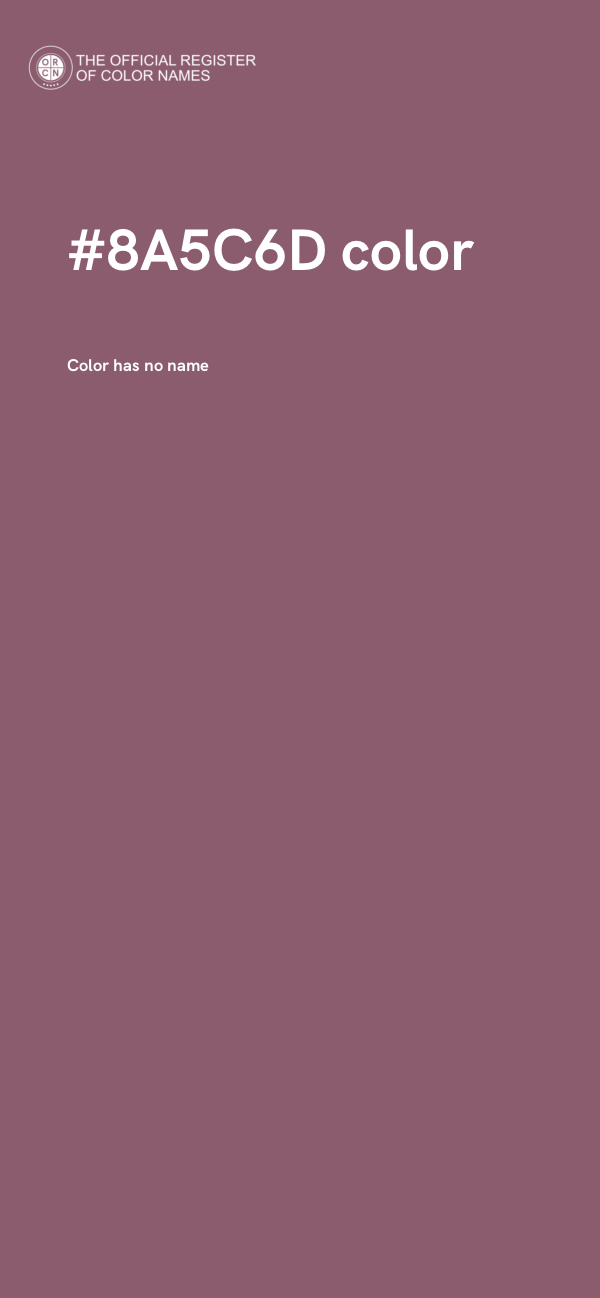#8A5C6D color image