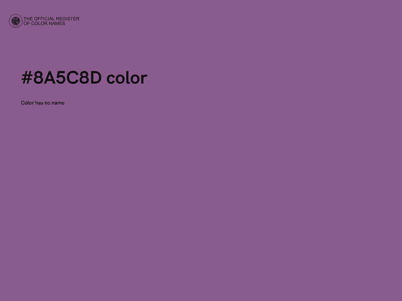 #8A5C8D color image