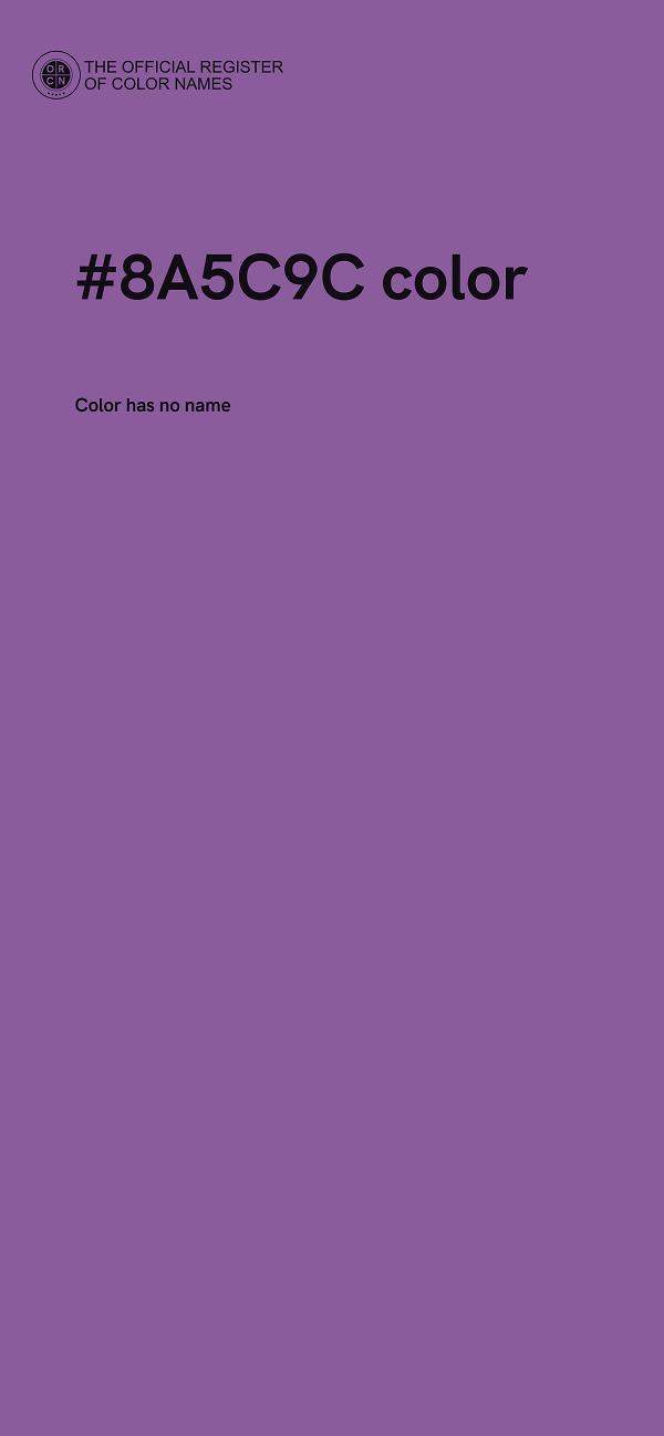 #8A5C9C color image