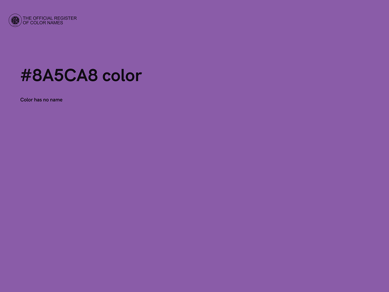 #8A5CA8 color image