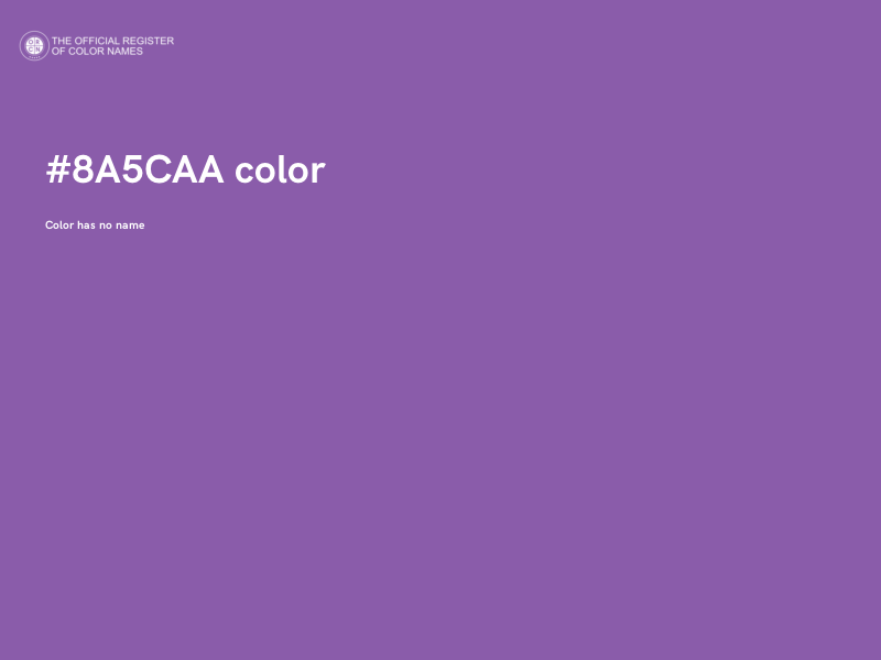 #8A5CAA color image