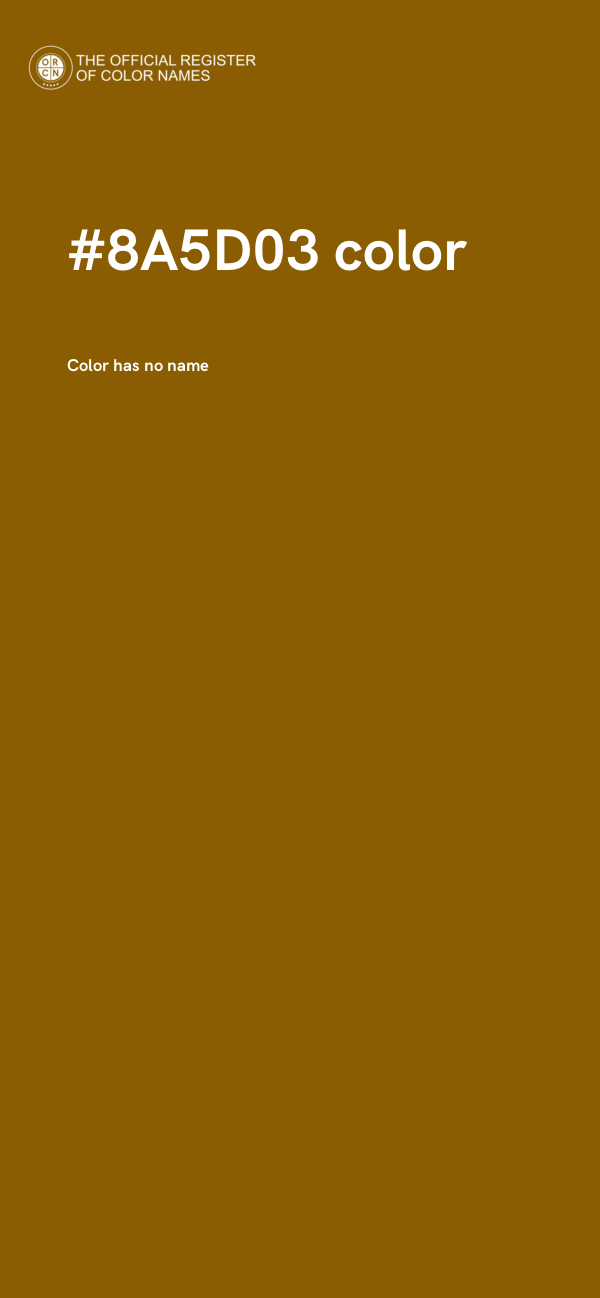 #8A5D03 color image