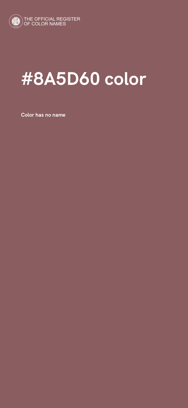 #8A5D60 color image