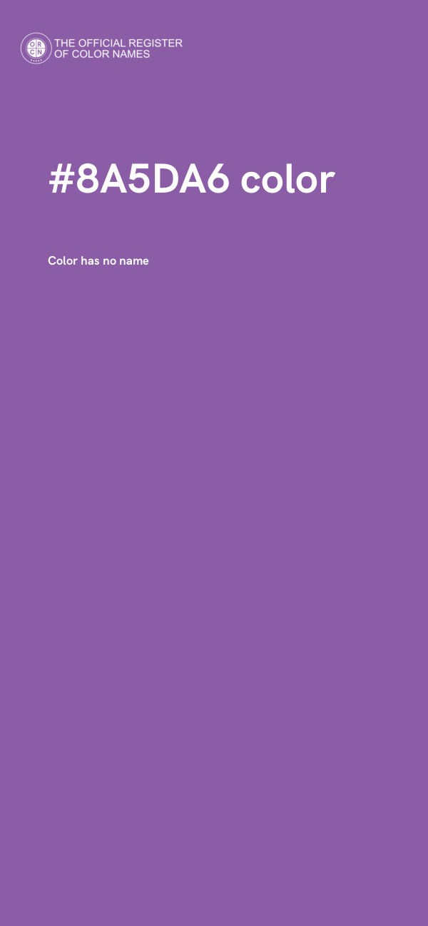 #8A5DA6 color image