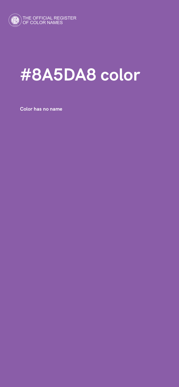 #8A5DA8 color image