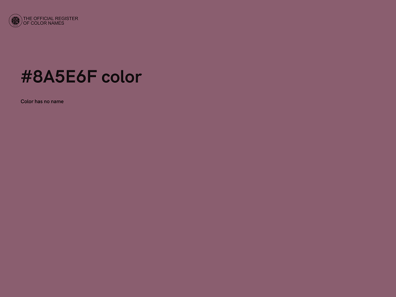 #8A5E6F color image