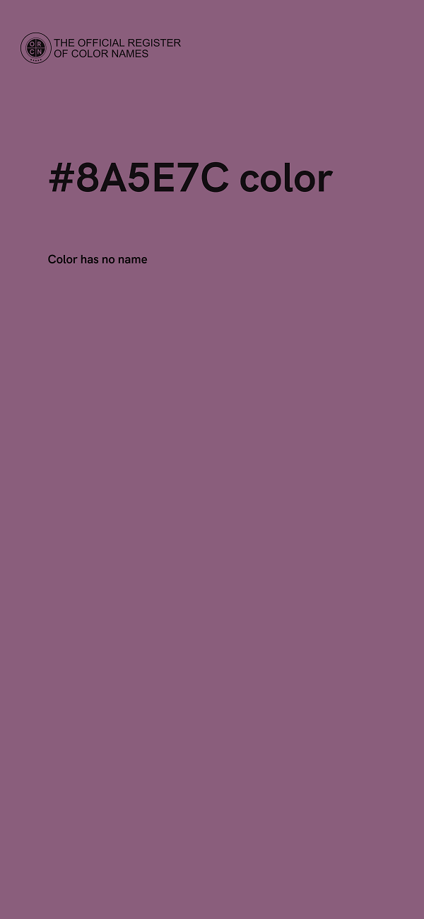 #8A5E7C color image
