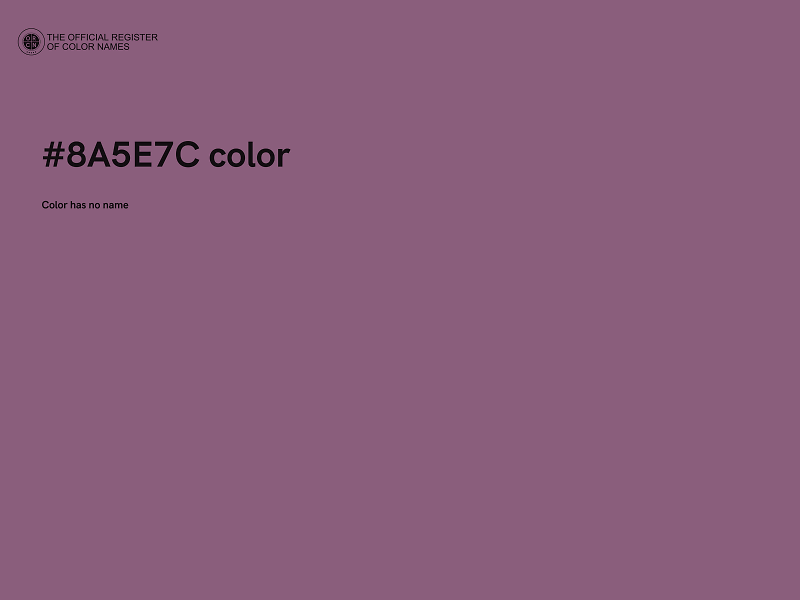 #8A5E7C color image
