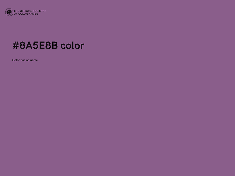 #8A5E8B color image