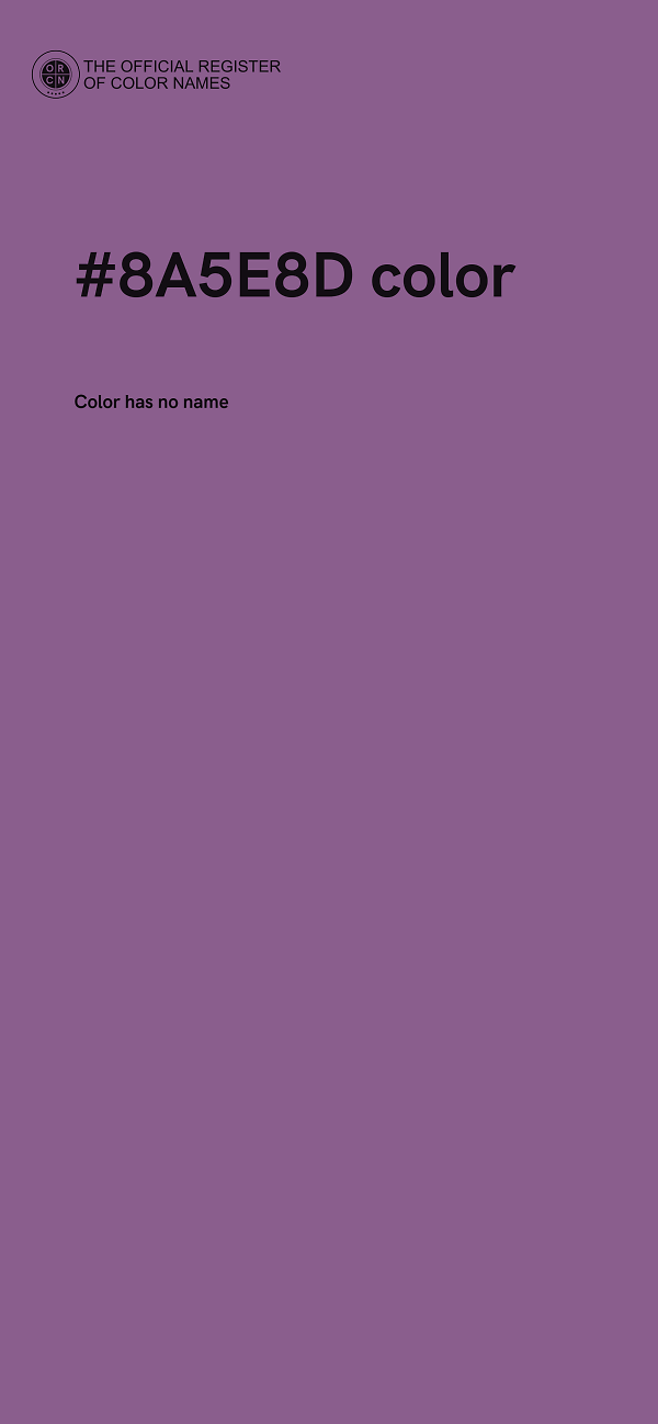 #8A5E8D color image