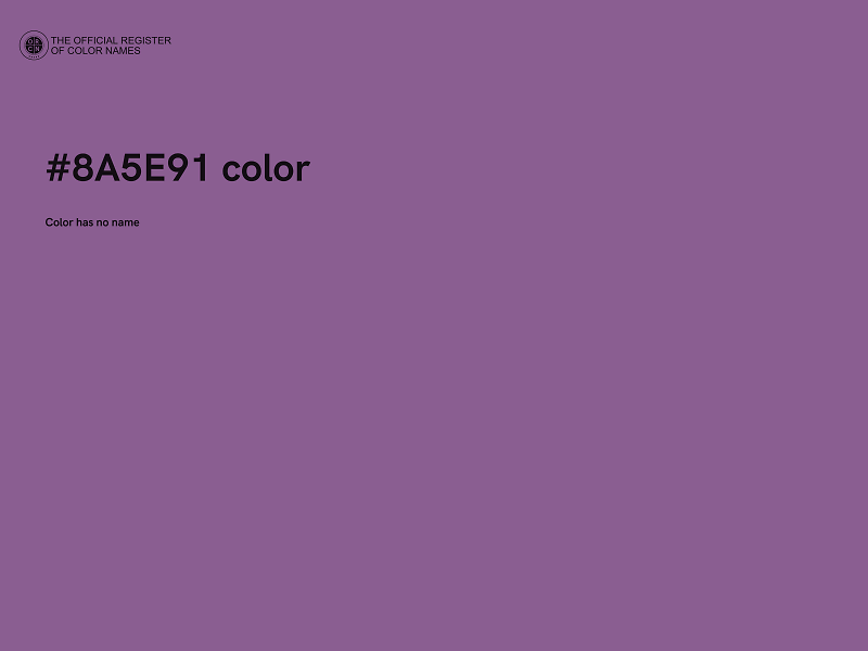 #8A5E91 color image