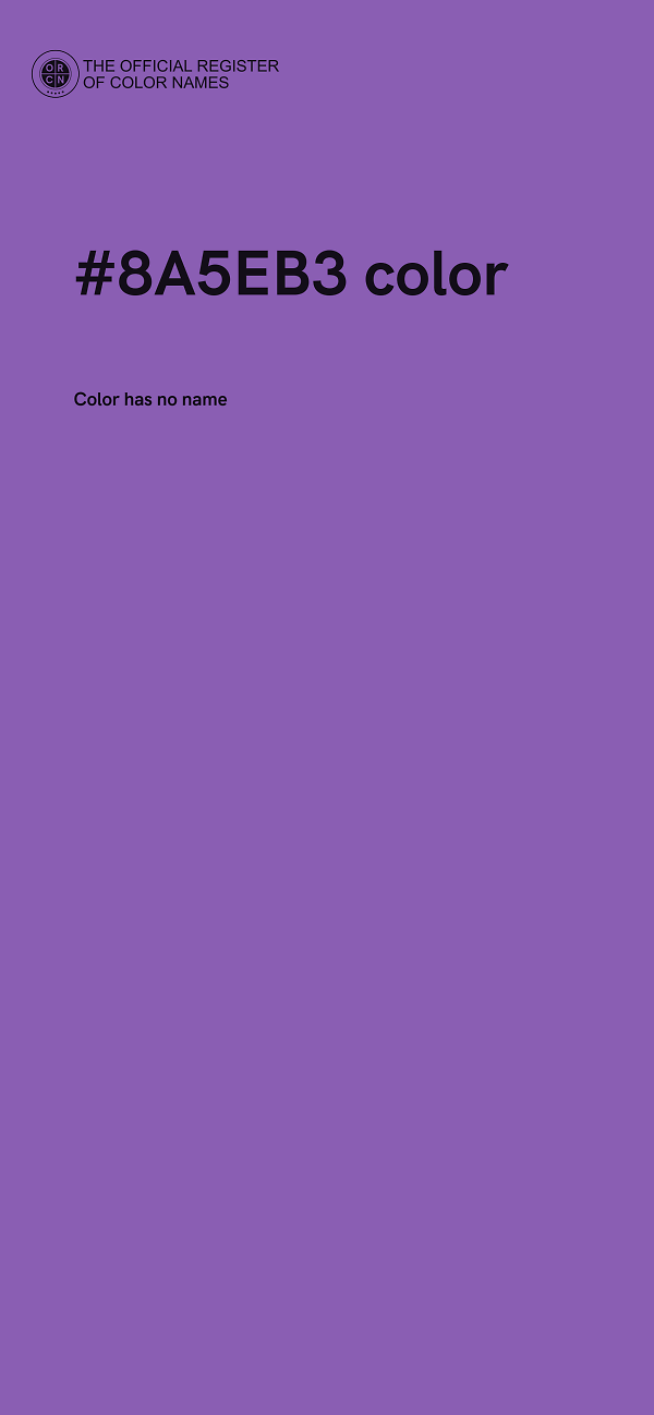 #8A5EB3 color image