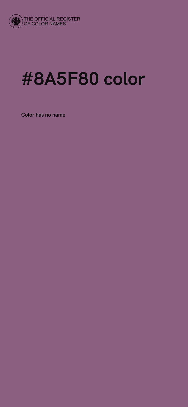 #8A5F80 color image