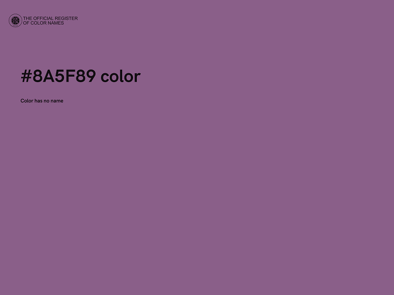 #8A5F89 color image