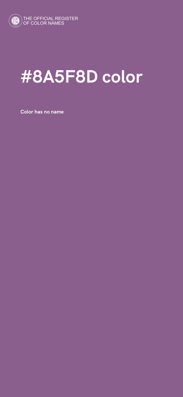 #8A5F8D color image