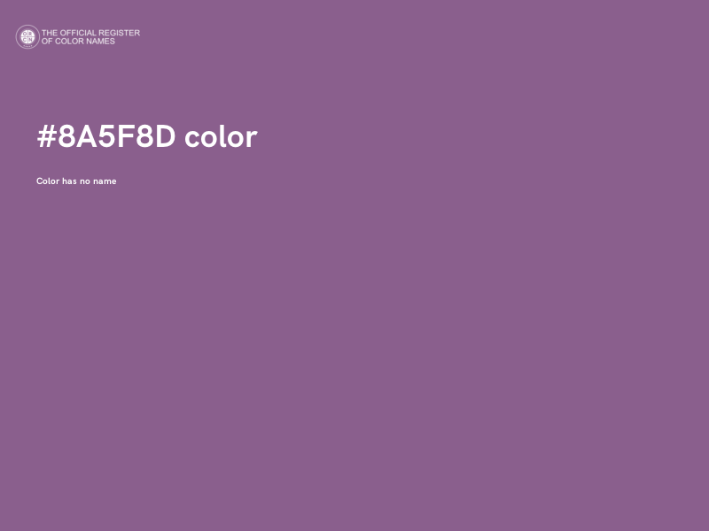 #8A5F8D color image