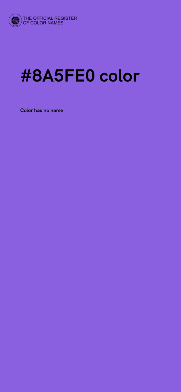 #8A5FE0 color image