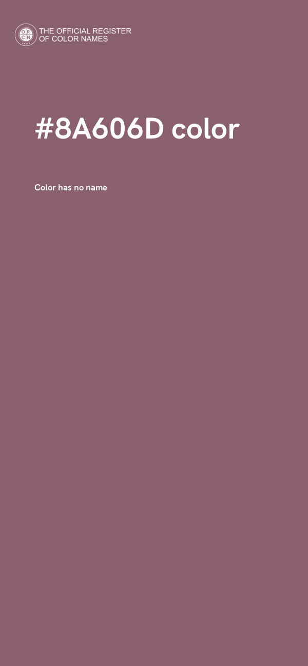 #8A606D color image