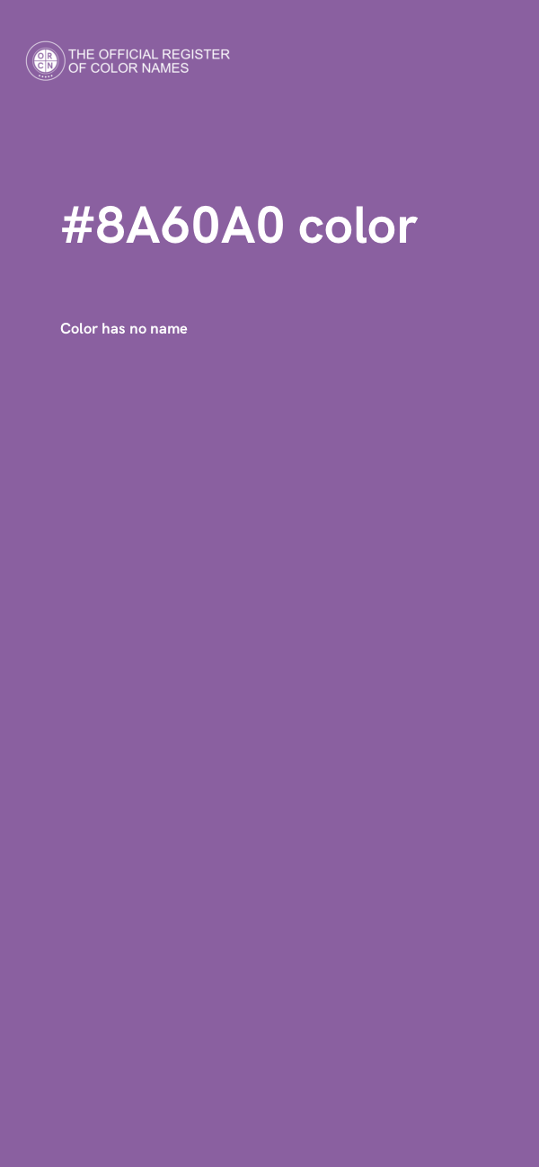#8A60A0 color image