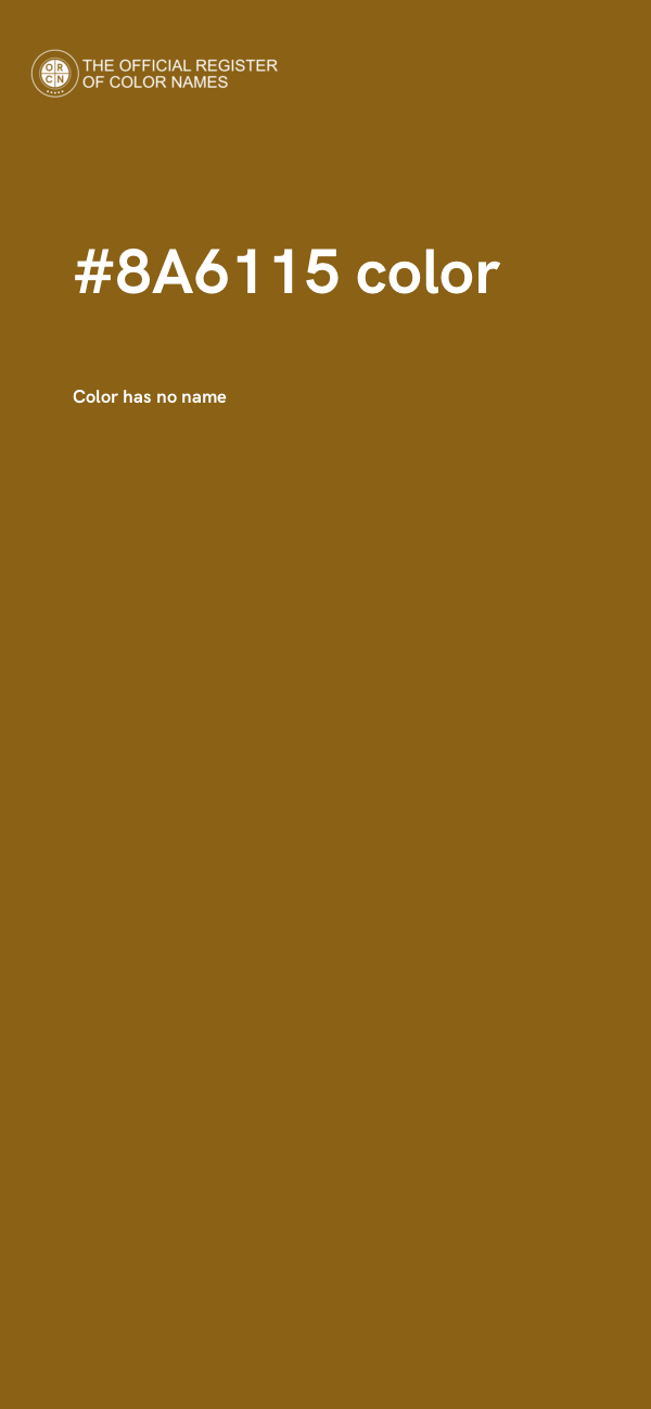 #8A6115 color image