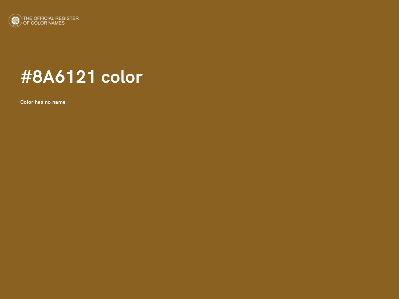 #8A6121 color image