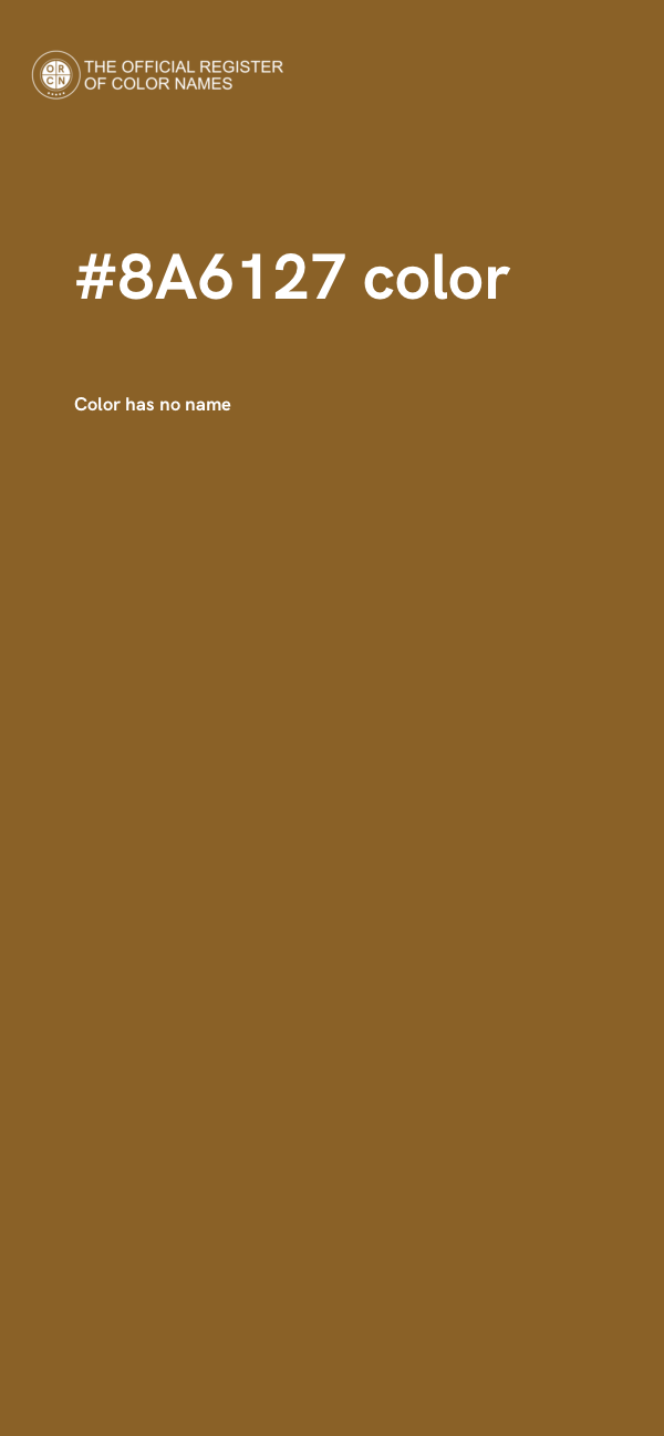 #8A6127 color image