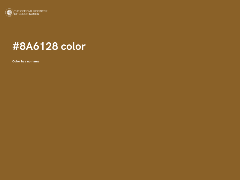 #8A6128 color image