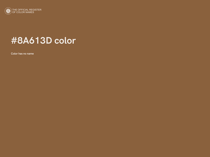 #8A613D color image