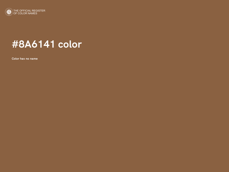#8A6141 color image