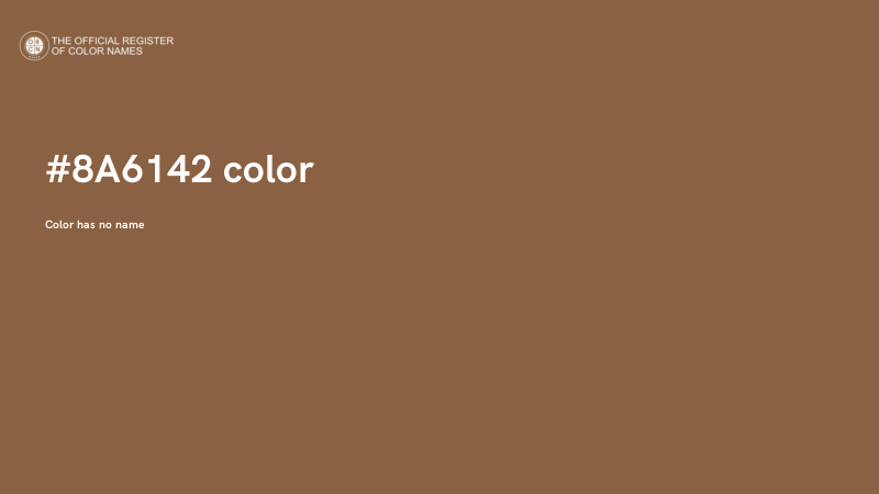 #8A6142 color image