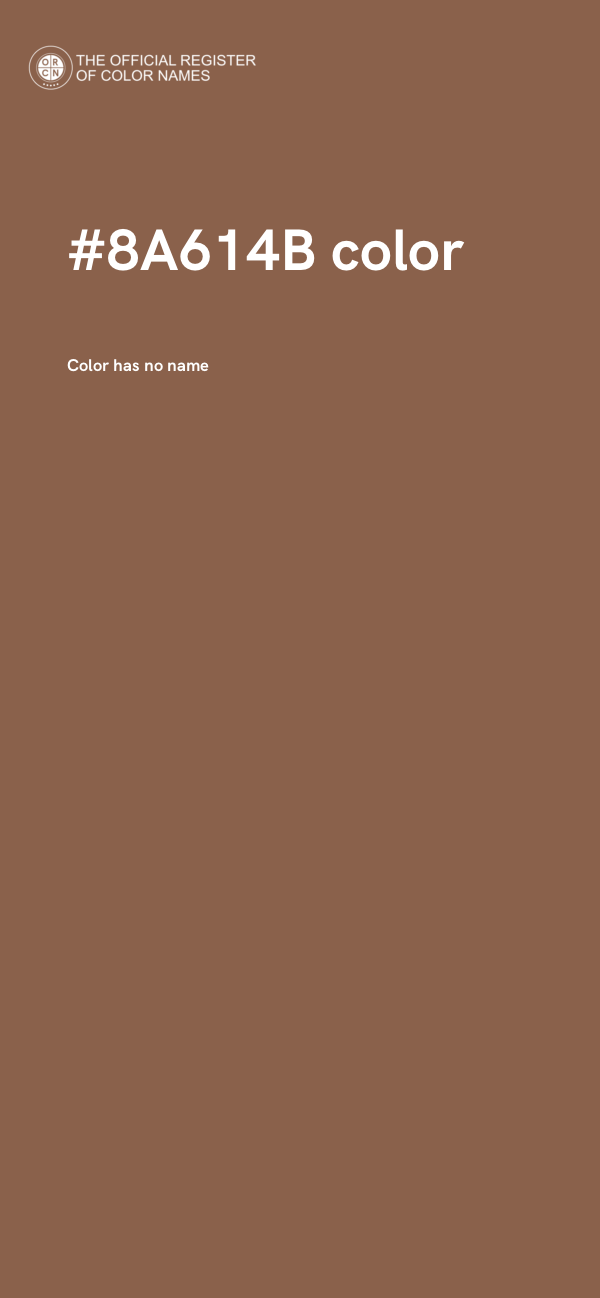 #8A614B color image