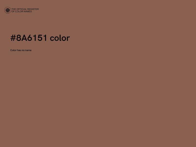 #8A6151 color image