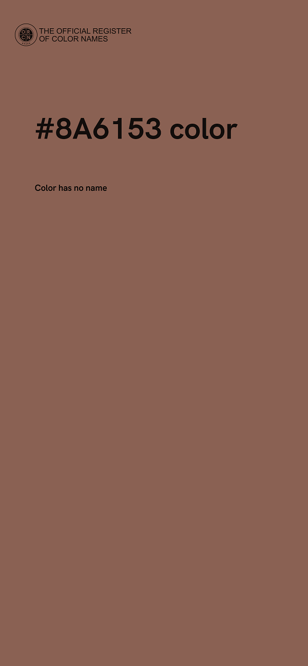 #8A6153 color image