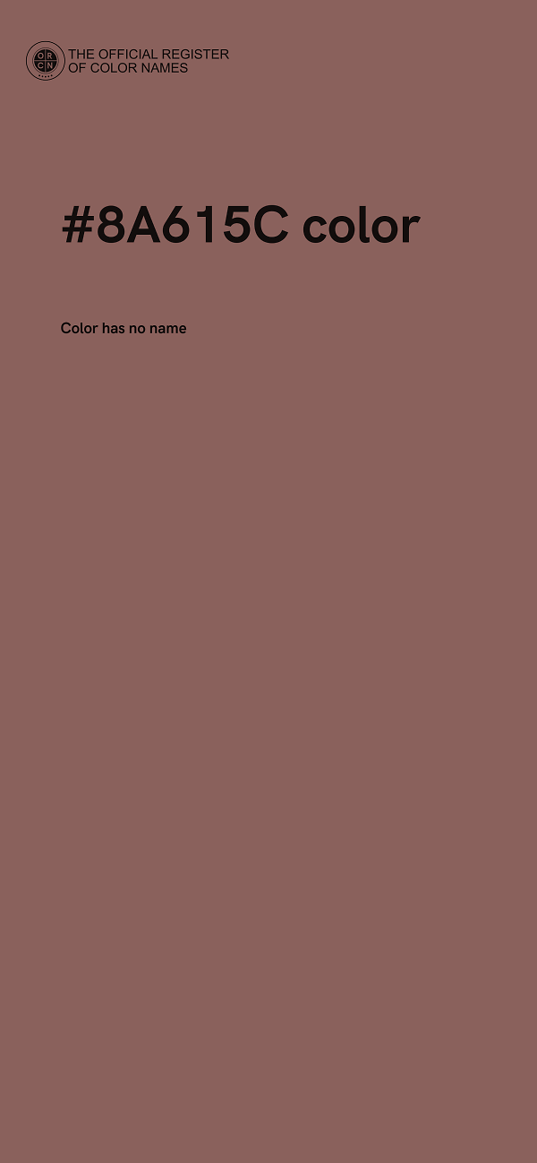 #8A615C color image
