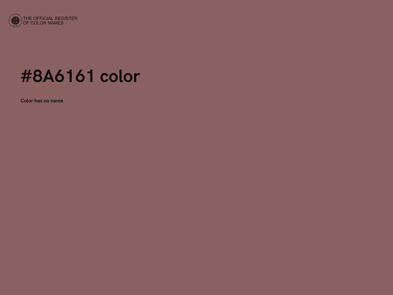 #8A6161 color image