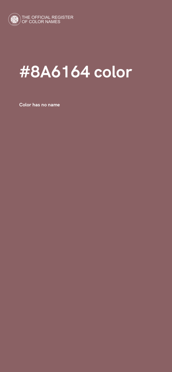 #8A6164 color image