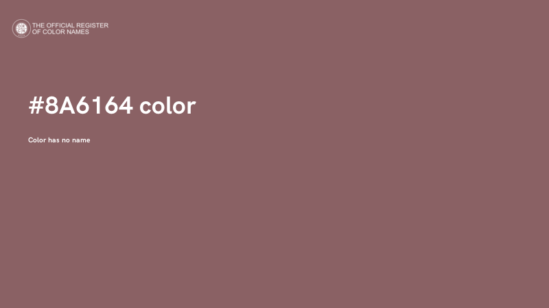 #8A6164 color image