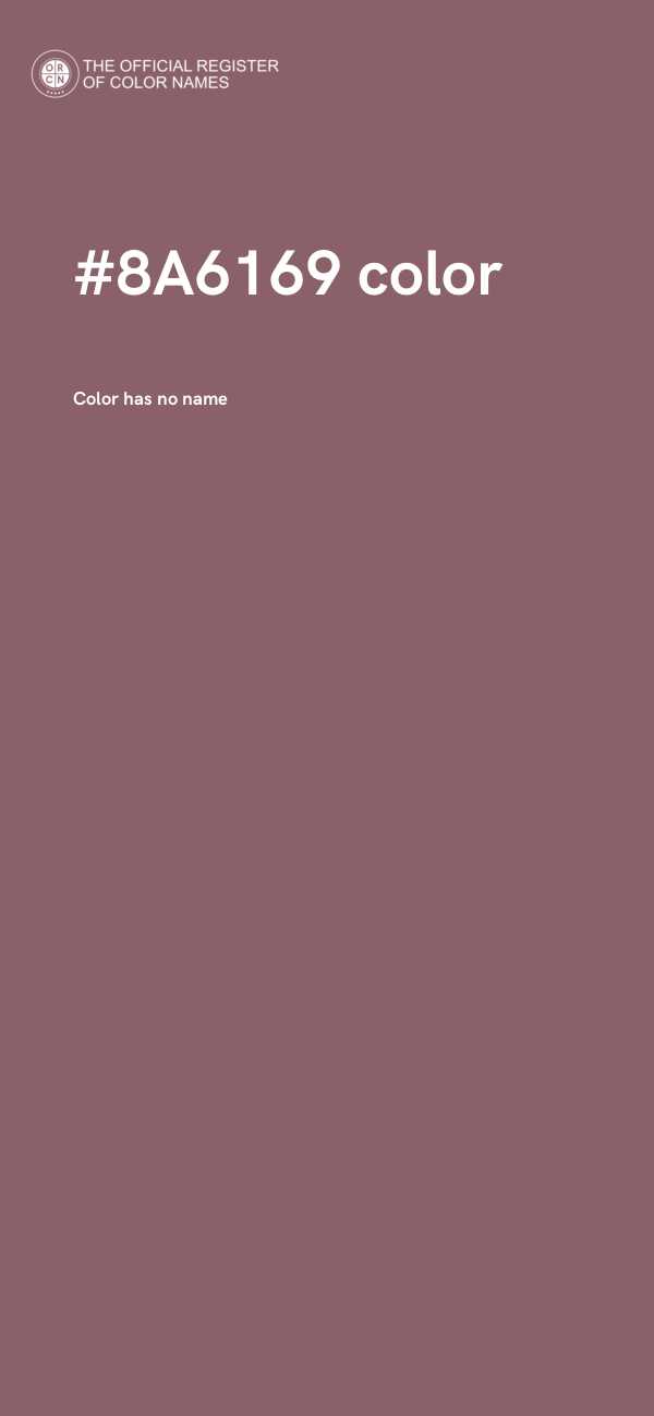 #8A6169 color image