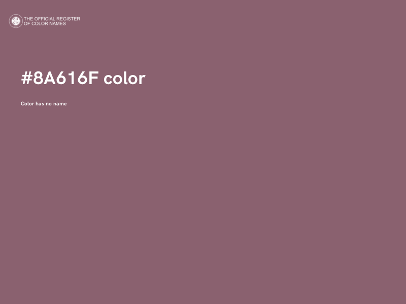 #8A616F color image
