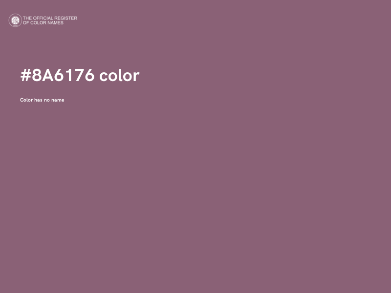 #8A6176 color image